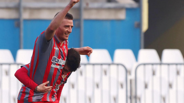 nella foto : Daniel Ciofani esulta gol 2-1 ; Brescia vs Cremonese 20 febbraio 2021, Lega Serie BKT 2020 - 21; Silpress/Ivan Bielli brescia-cremonese